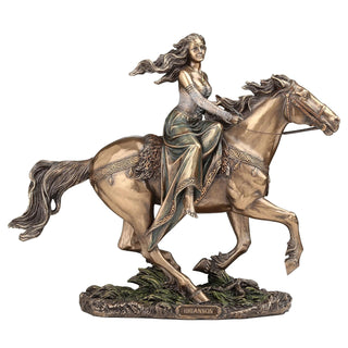 Unicorn Studio Rhiannon - Celtic Goddess on Horse Statue