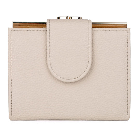 JYS Enterprise Julia Buxton Pebble RFID Lexington Wallet White Pepper