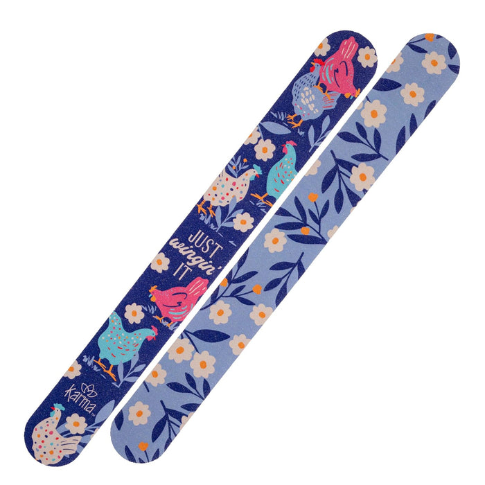 Karma Nail File, 8.5'' x 1'', Chickens