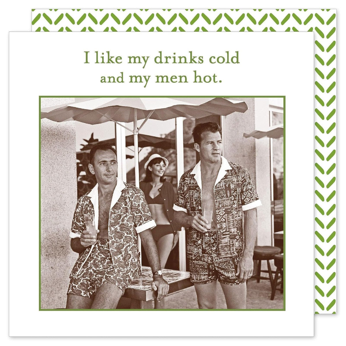 Shannon Martin Design Disposable Napkin, 5" x 5", Hot Men