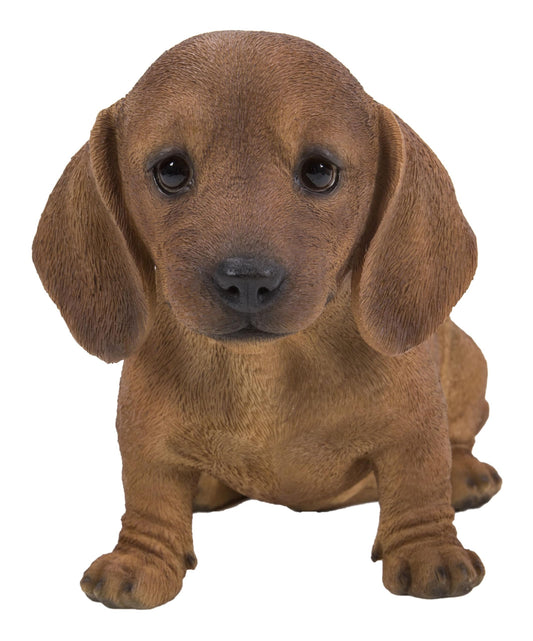 Hi-Line Gift Ltd 87771-13 Dachshund Sitting Pet Pals Figurine, 8.07-inch Length, Brown