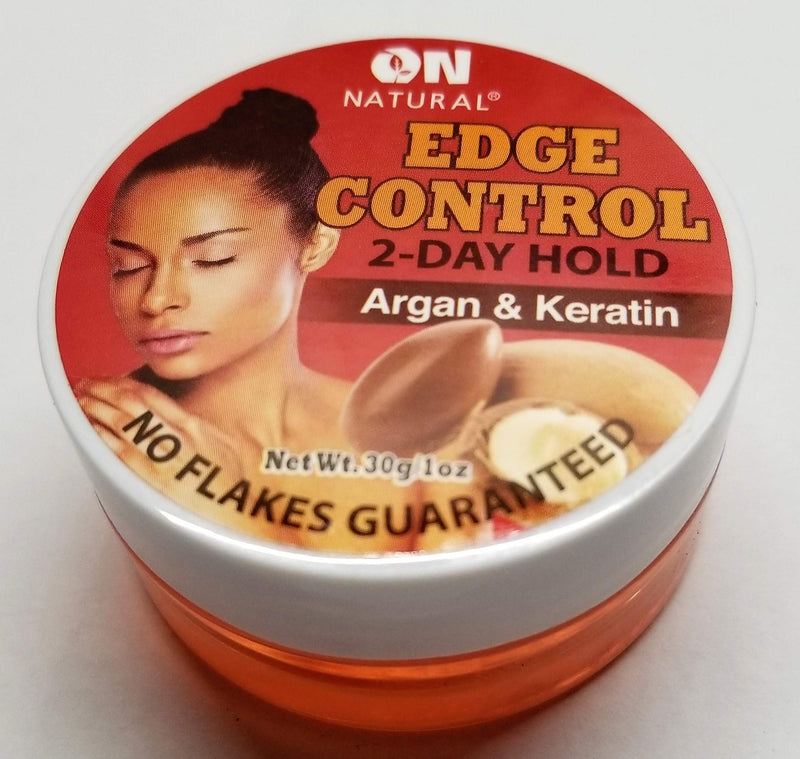 On Natural Organic Edge Control Hair Gel, Argan and Keratin