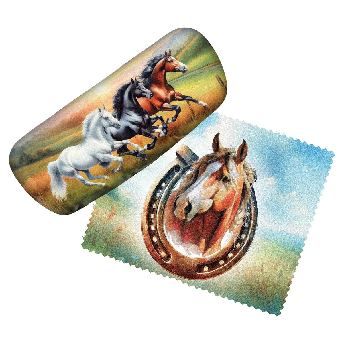 Spoontiques Eyeglass Case, One Size, Horses