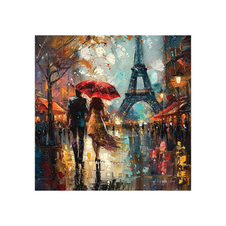 Anatolian Puzzles, 24x24 inches, Love in Paris