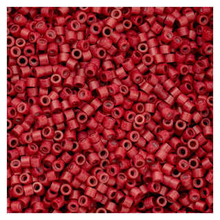 John Bead Craft Bead, Size 11, Opaque Red Matte