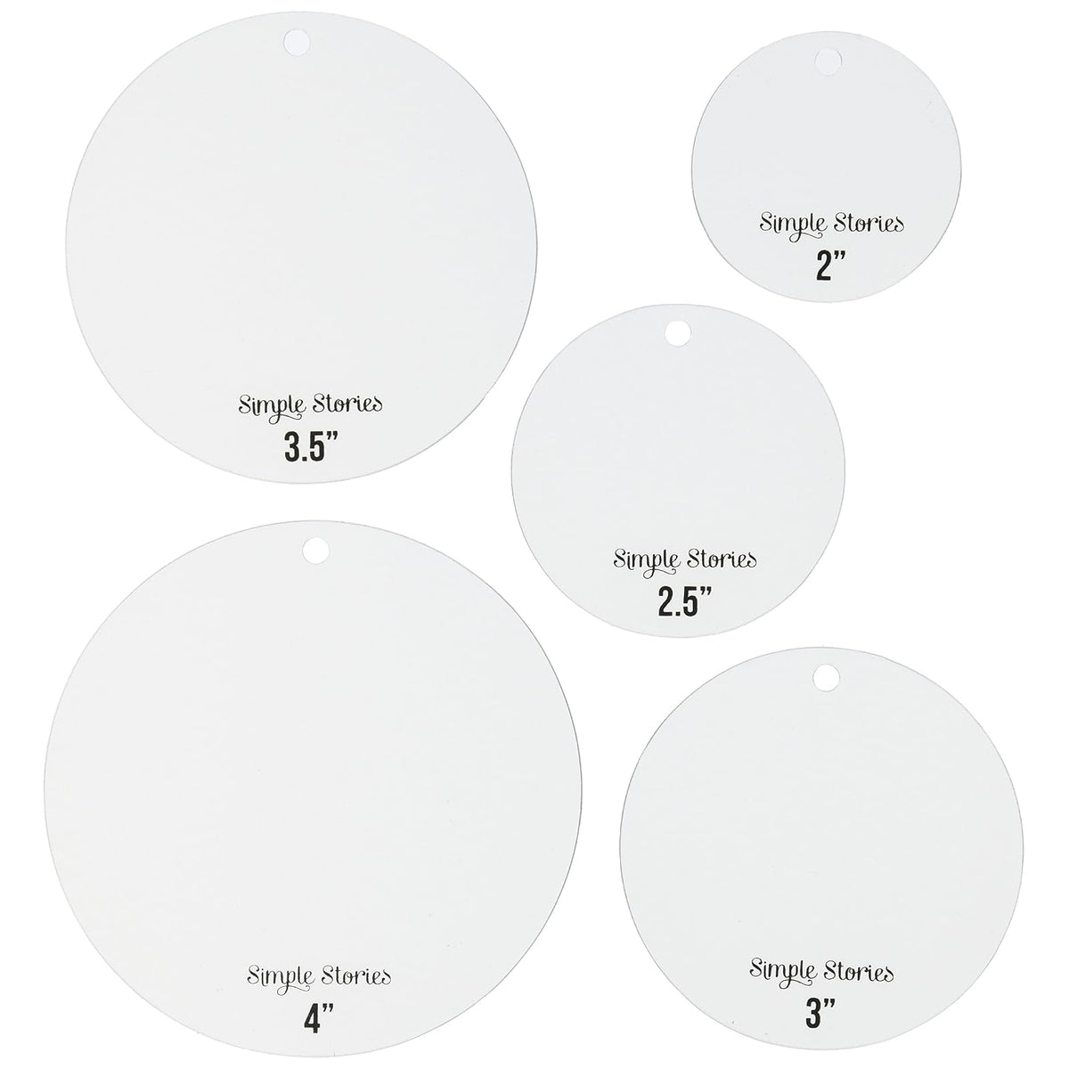 Simple Stories Home, 2x2-4x4, White