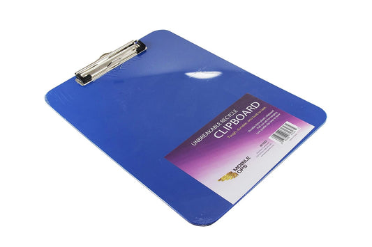 Baumgartens Mobile Ops Unbreakable Recycled Clipboard Blue (61623)