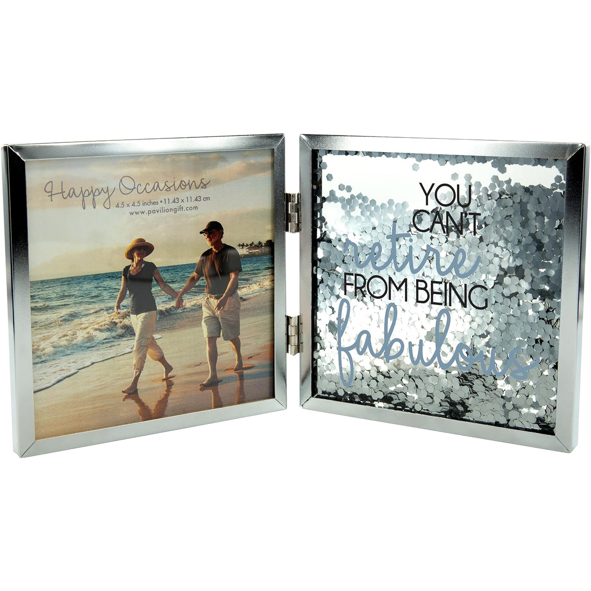 Pavilion Gift Company Picture Frame, Silver, Modern