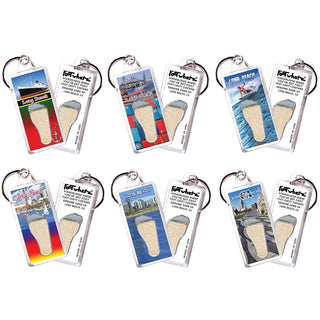 FootWhere Keychain, Small, Clear