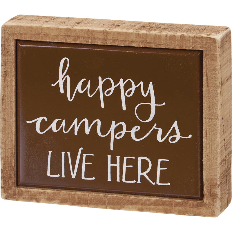Box Sign Mini - Happy Campers