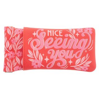 Karma Eyeglass Case, Medium, Nice Seeing You