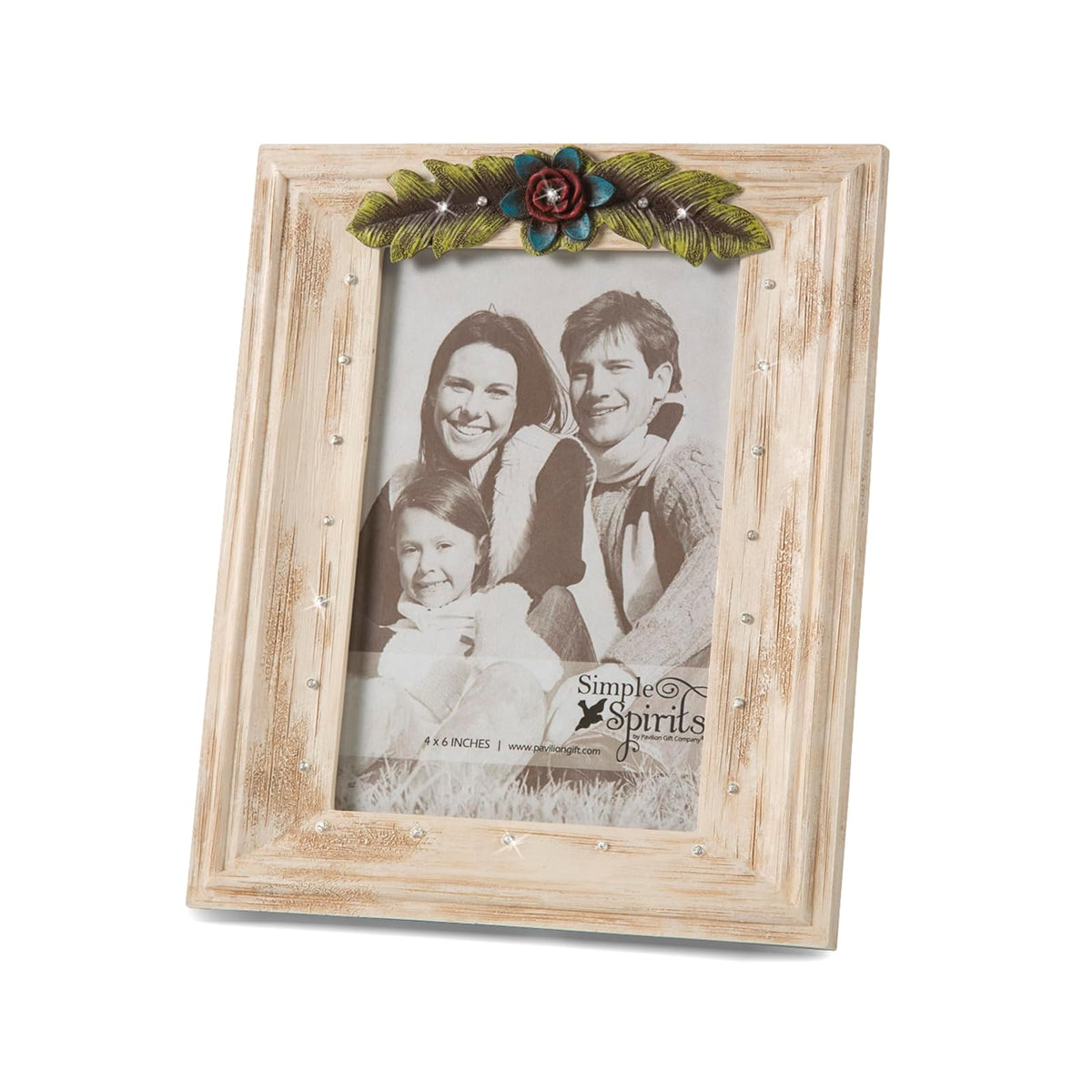 Pavilion Gift Company Picture Frame, 7H25W, Ivory Floral