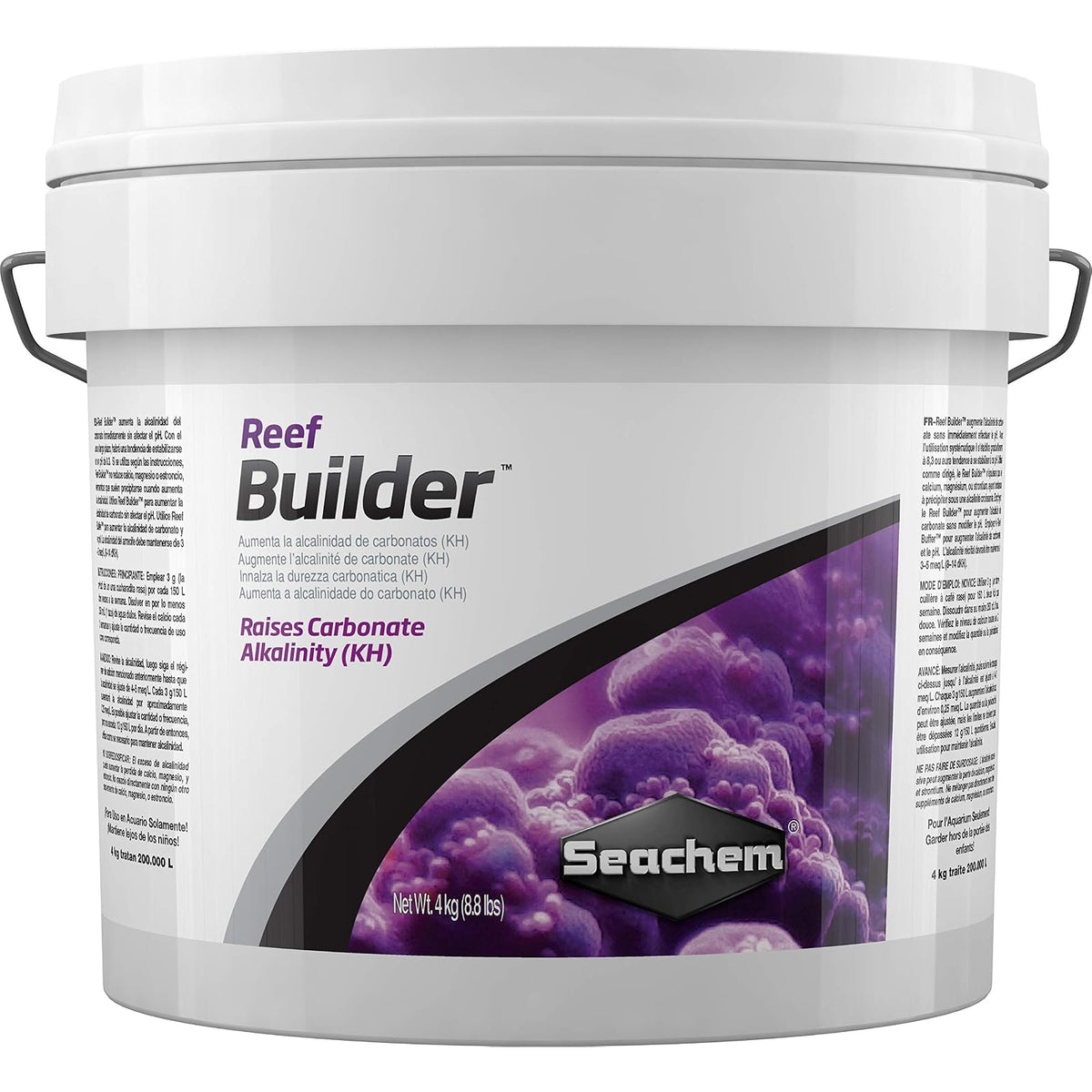 Seachem Aquarium Pond Water Treatment, 4 kg/ 8.8 lb, white
