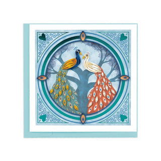 Quilling Card Greeting Card, 6x6 in., multicolor