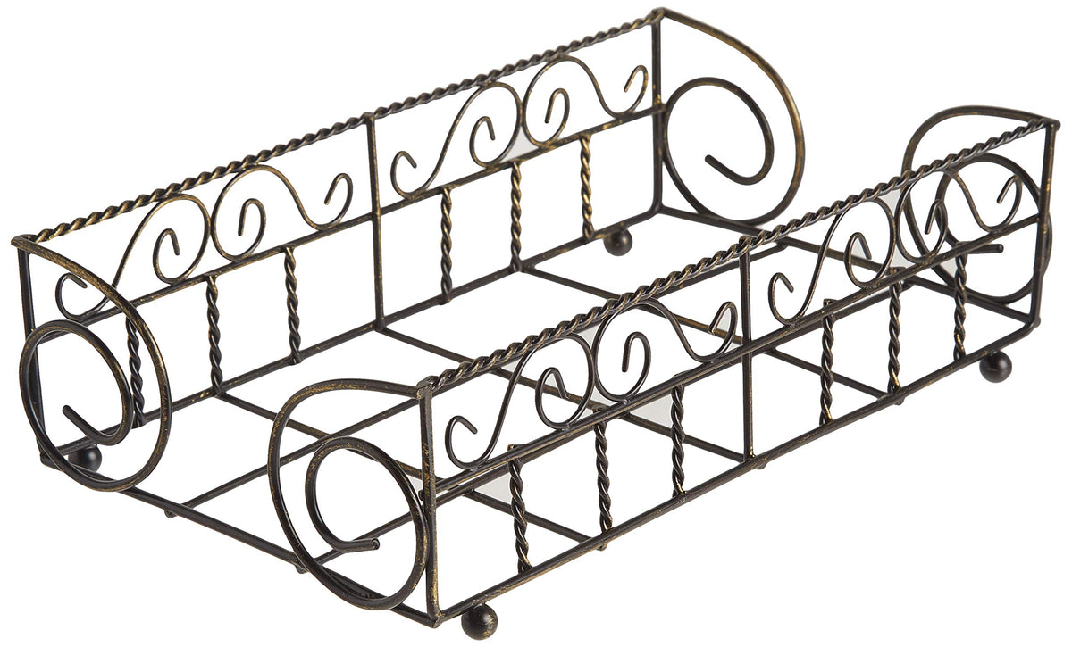 Boston International Napkin Holder, Guest Towel, Antique Brass