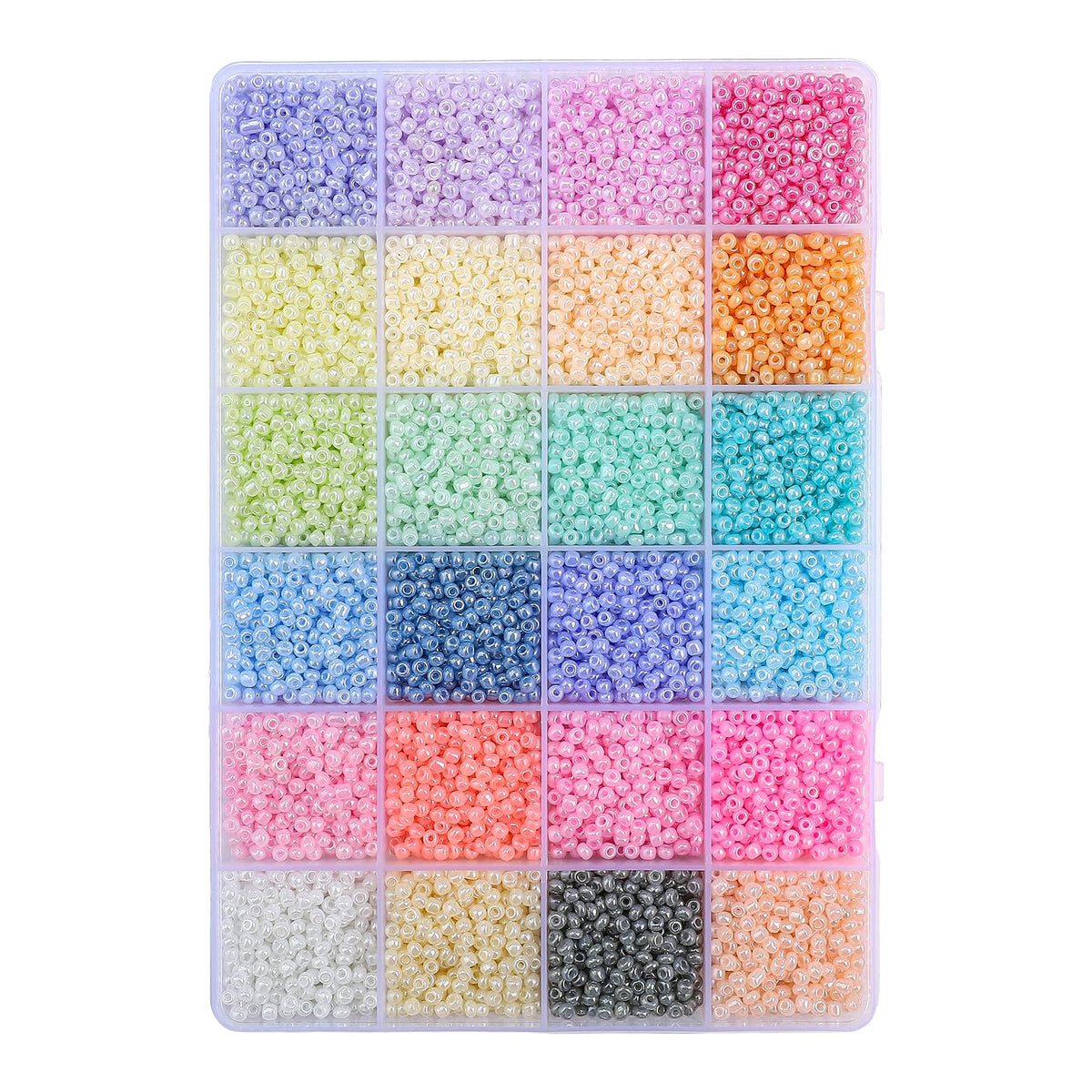 John Bead Craft Bead, 8/0, Vibrant Pastels