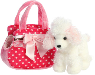 Aurora Plush Fancy Pals Pet Carrier Fancy Pink Polka Dot