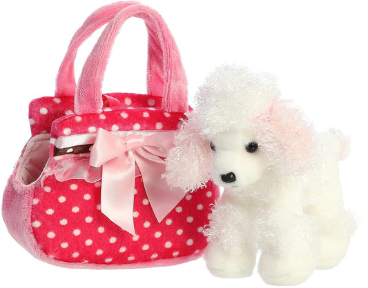 Aurora Plush Fancy Pals Pet Carrier Fancy Pink Polka Dot