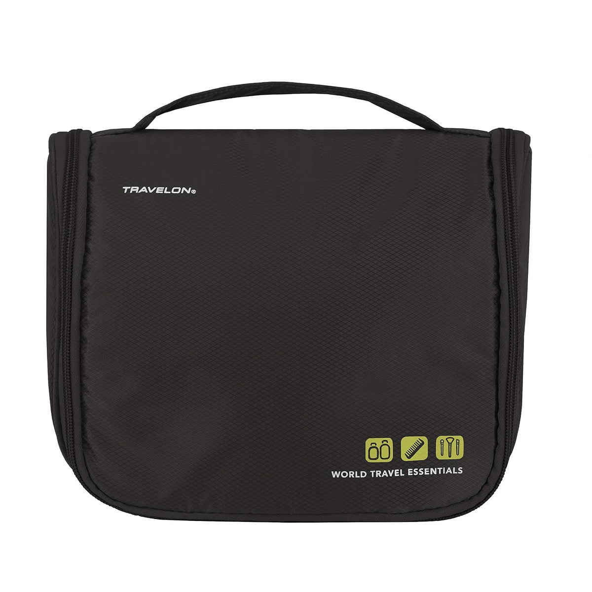 Travelon World Travel Essentials Hanging Toiletry Case — Black