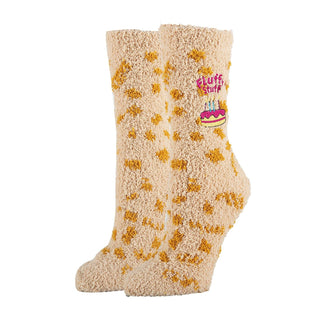 ooohyeah Socks, Fluffy Birthday, Fuzzy Slipper Socks