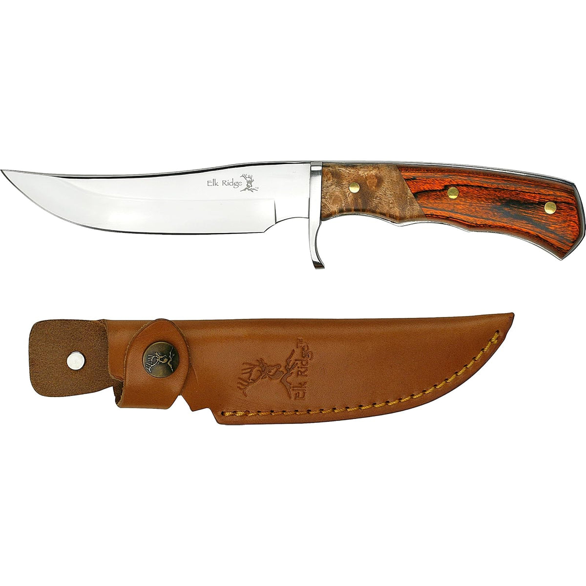Elk Ridge Knife, 9.5 inches, Brown