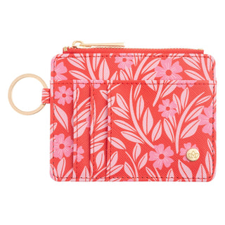 Karma Wallet, Small, Red Floral