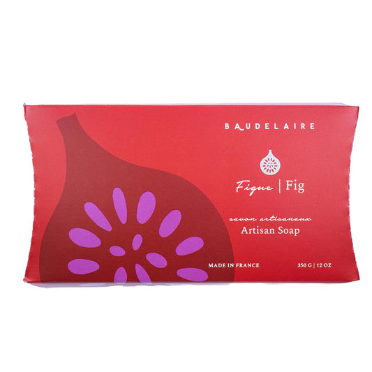Baudelaire Provence Sante Fig Big Bar Soap, Gift Box, 12-Ounce