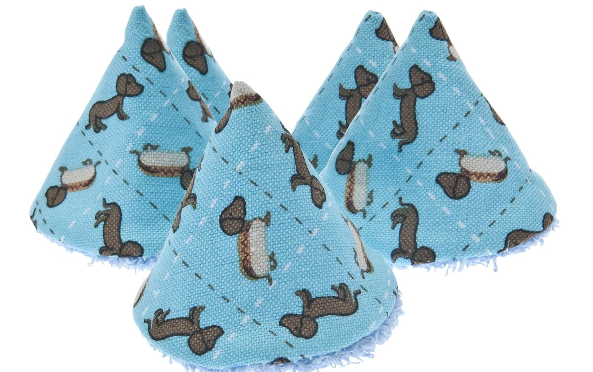 Beba Bean Pee-Pee Teepee Weiner Dog Blue - Laundry Bag