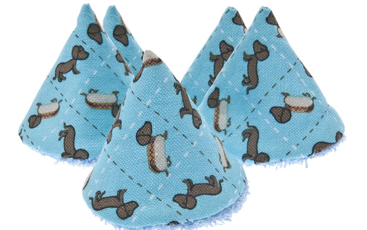 Beba Bean Pee-Pee Teepee Weiner Dog Blue - Laundry Bag