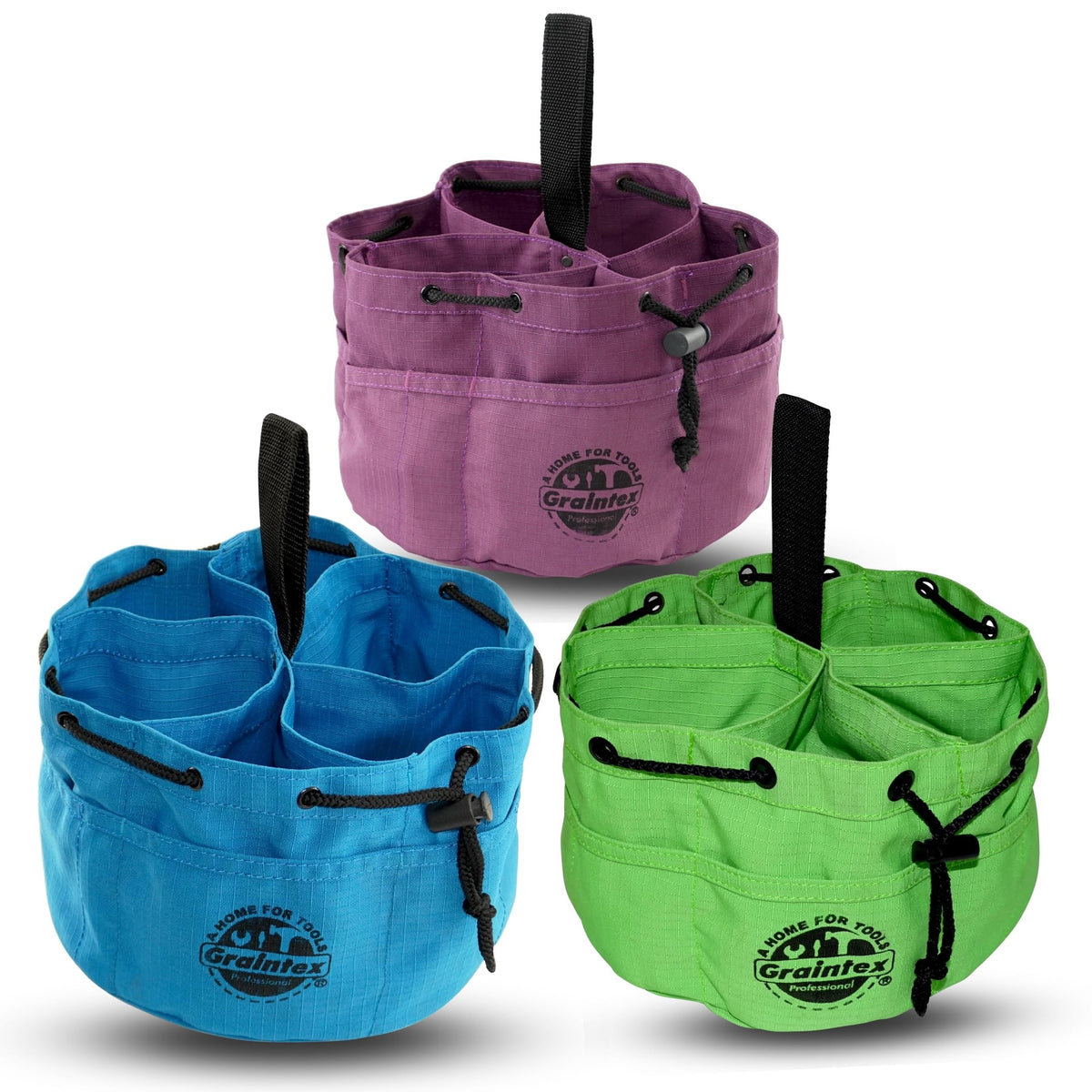 Graintex Utility Holster Pouch, Royal Blue, Lime Green, Purple