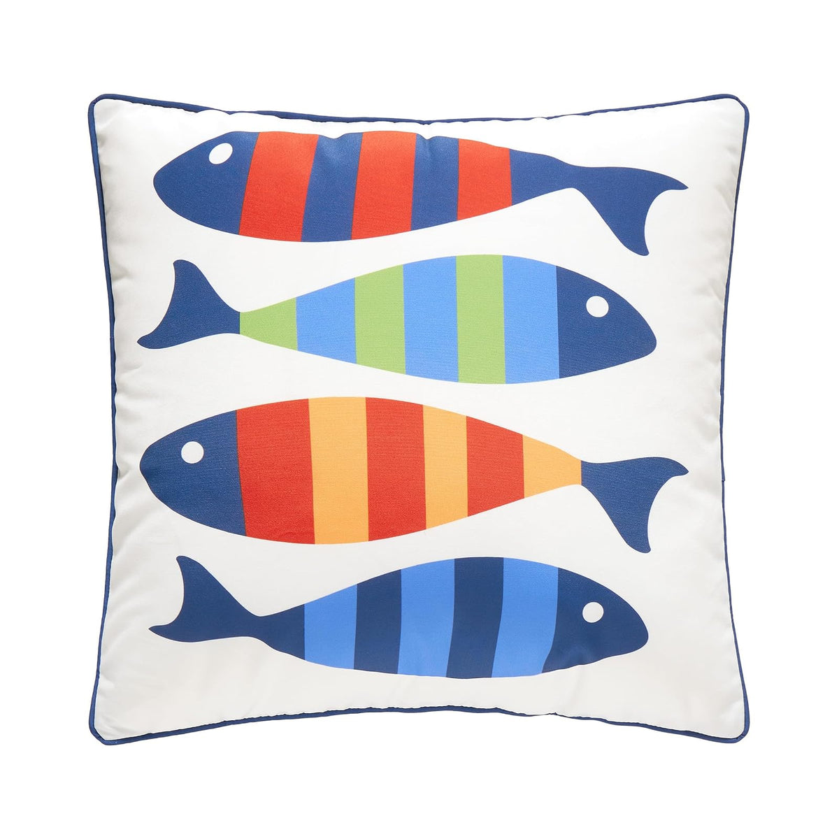 Peking Handicraft Pillow, Large, White Multi