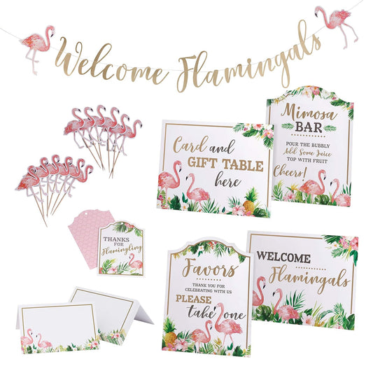 Lillian Rose Party Decoration Pack, 0.5"x8.5"x14", Pink