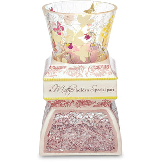 Pavilion Gift Company Candle Holder, 5.5 inches, Pink
