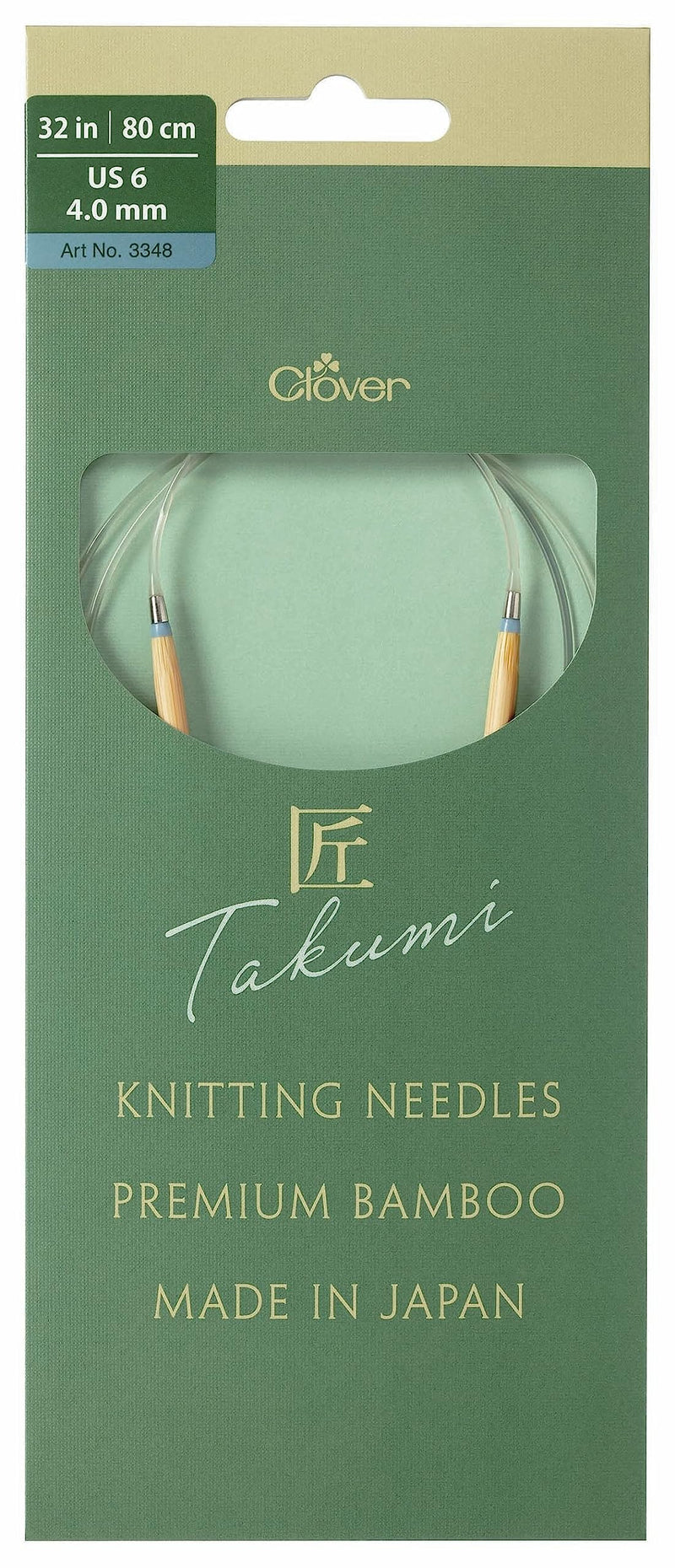 Takumi Pro Circular Knitting Needles 32"-US 6/4.0 mm