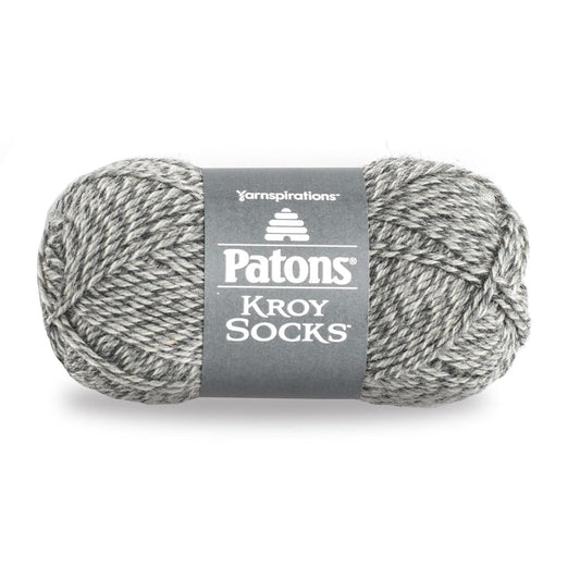 Spinrite Yarns (CA) Patons Kroy Socks Yarn - (1) Super Fine Gauge - 1.75 oz - Grey Marl - For Crochet, Knitting & Crafting