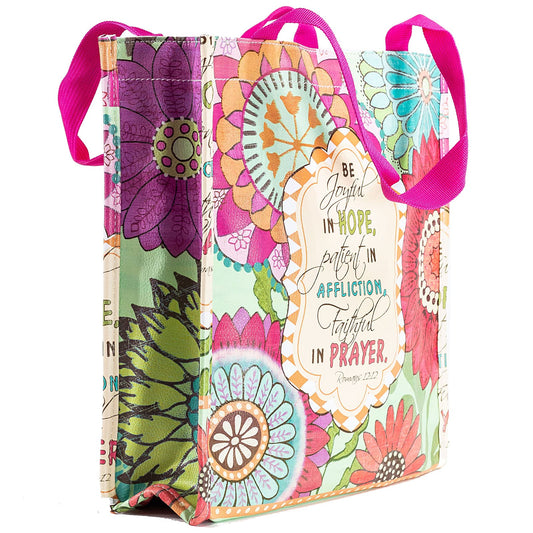 Divinity Boutique Bible Study Tote - Joyful Flower