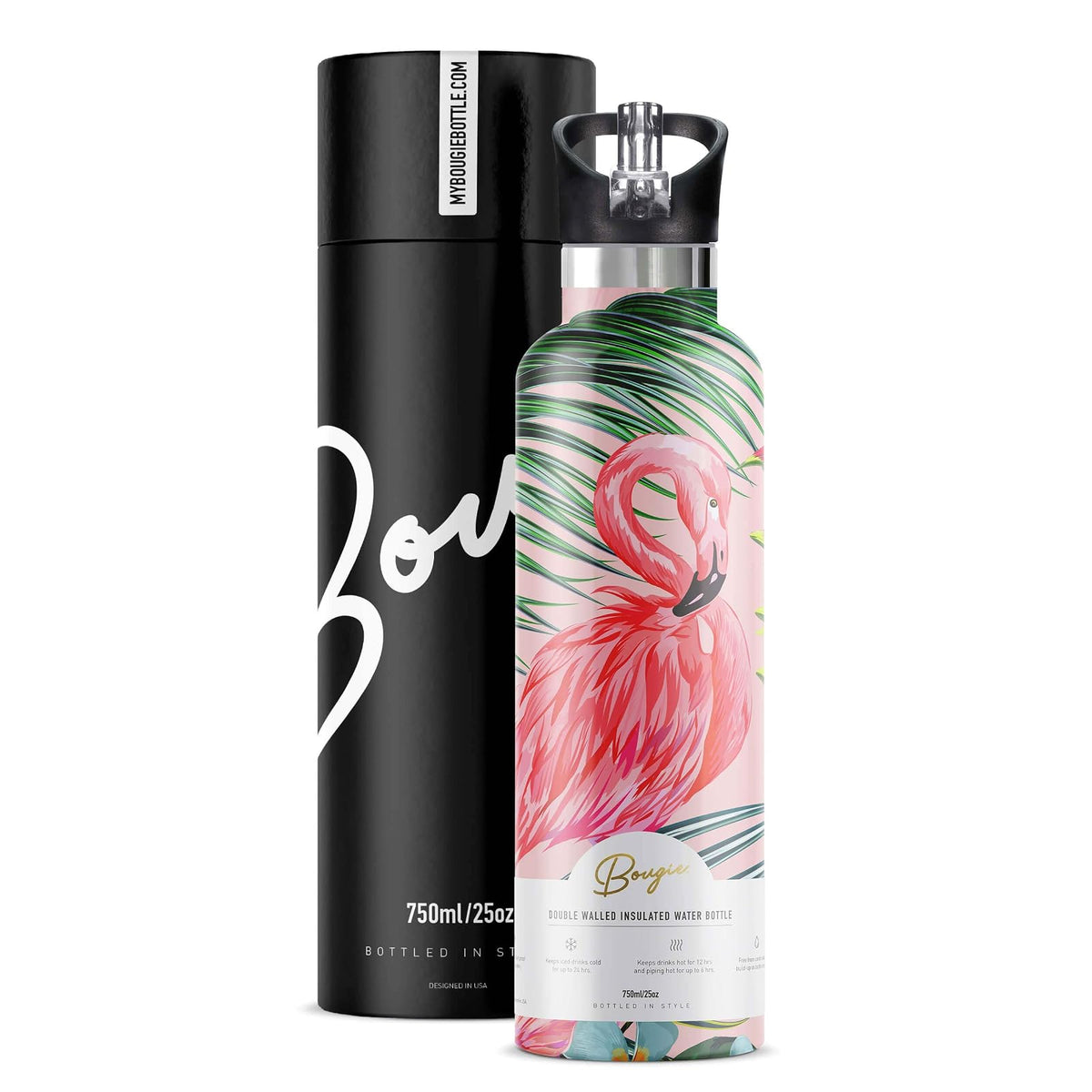 Bougie Bottle, 25 Ounces, Flamingo