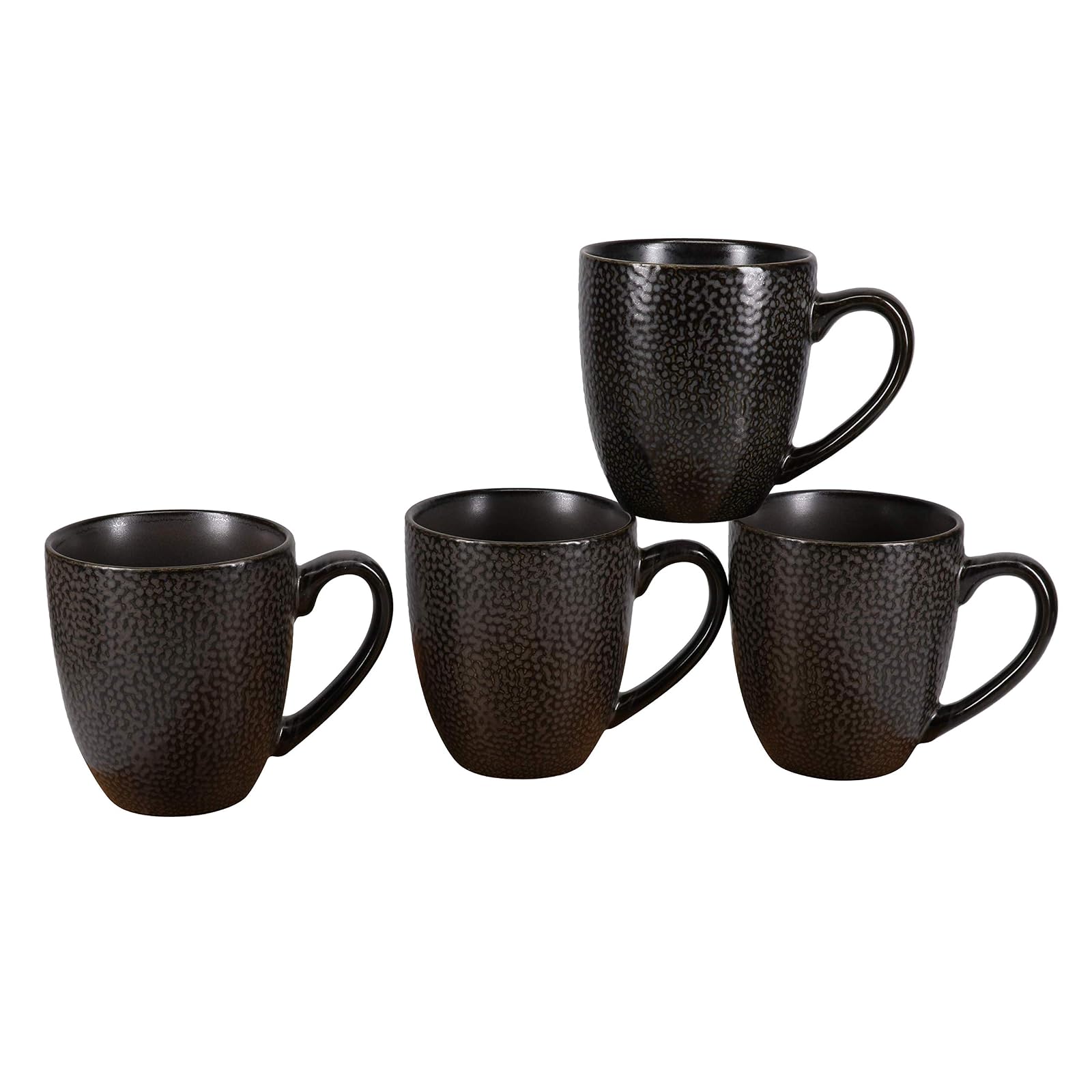 BIA Cordon Bleu Serene Mug, Set of 4, 12 oz, Black