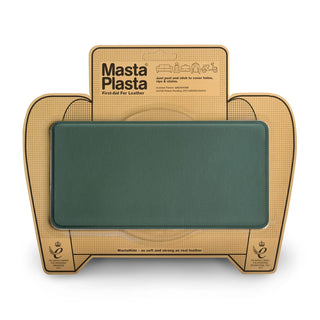 MASTAPLASTA Fabric Applique Patch, 8in x 4in, N Green Leather