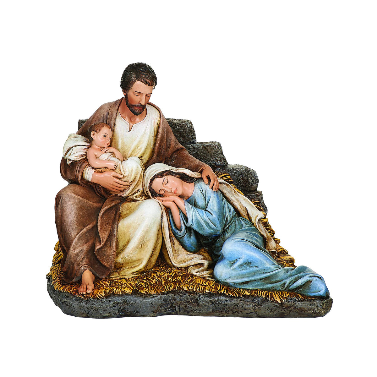 Joseph's Studio Figurine, 6.7" H, Brown & Blue