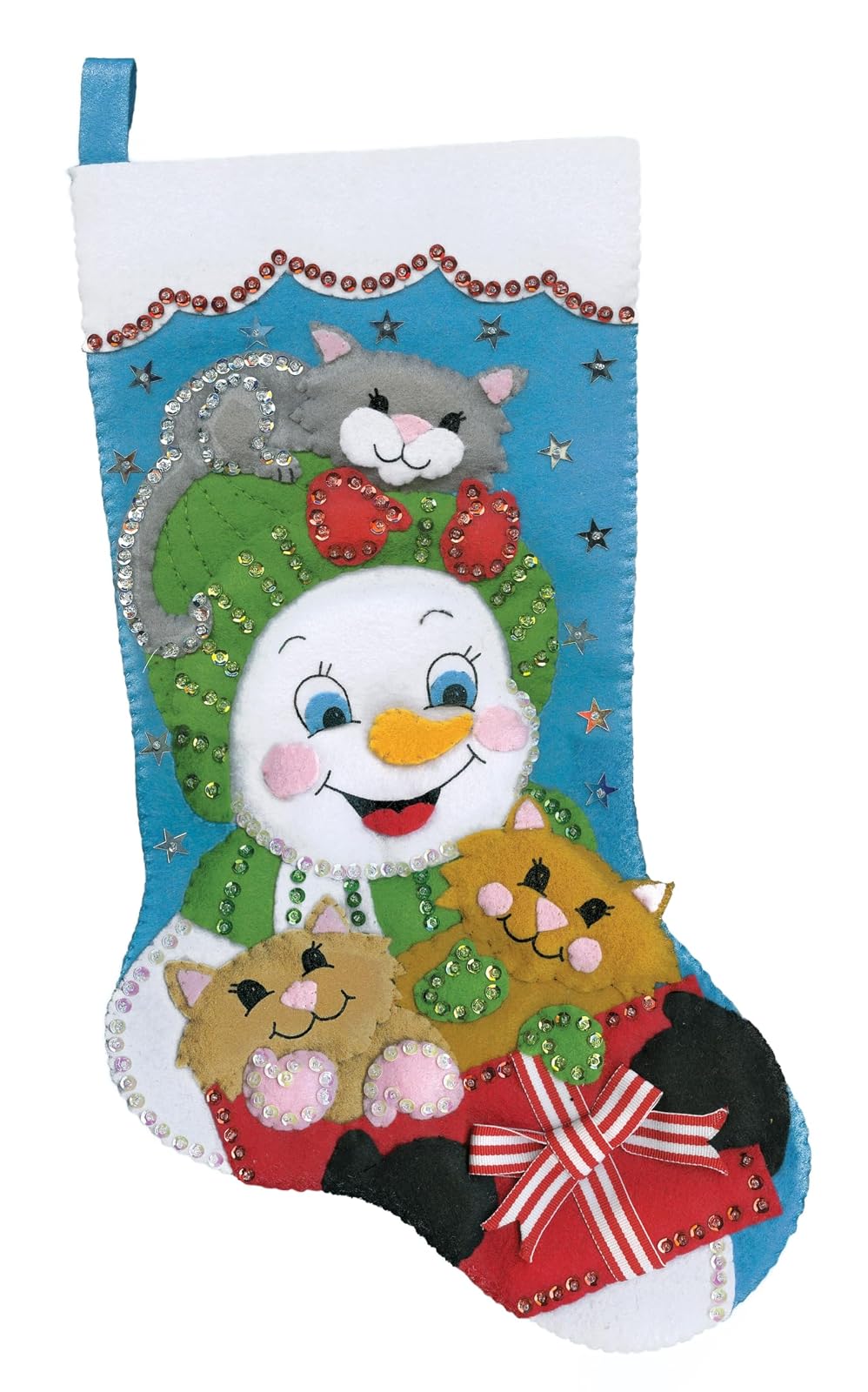 Design Works Crafts Cat Crazy Stocking Felt Stocking Kit