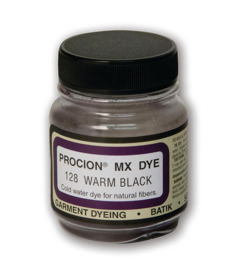 Jacquard Procion Mx Dye - Undisputed King of Tie Dye Powder - Warm Black- 2/3oz Net Wt - Cold Water Fiber Reactive Dye Made in USA