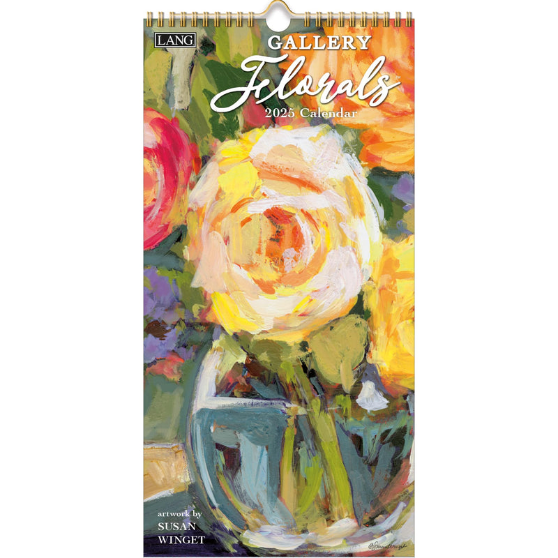 LANG Gallery Florals 2025 Vertical Wall Calendar (25991079149)