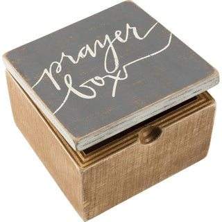 Primitives by Kathy Decorative Signage, 4" x 4" x 2.75", Prayer