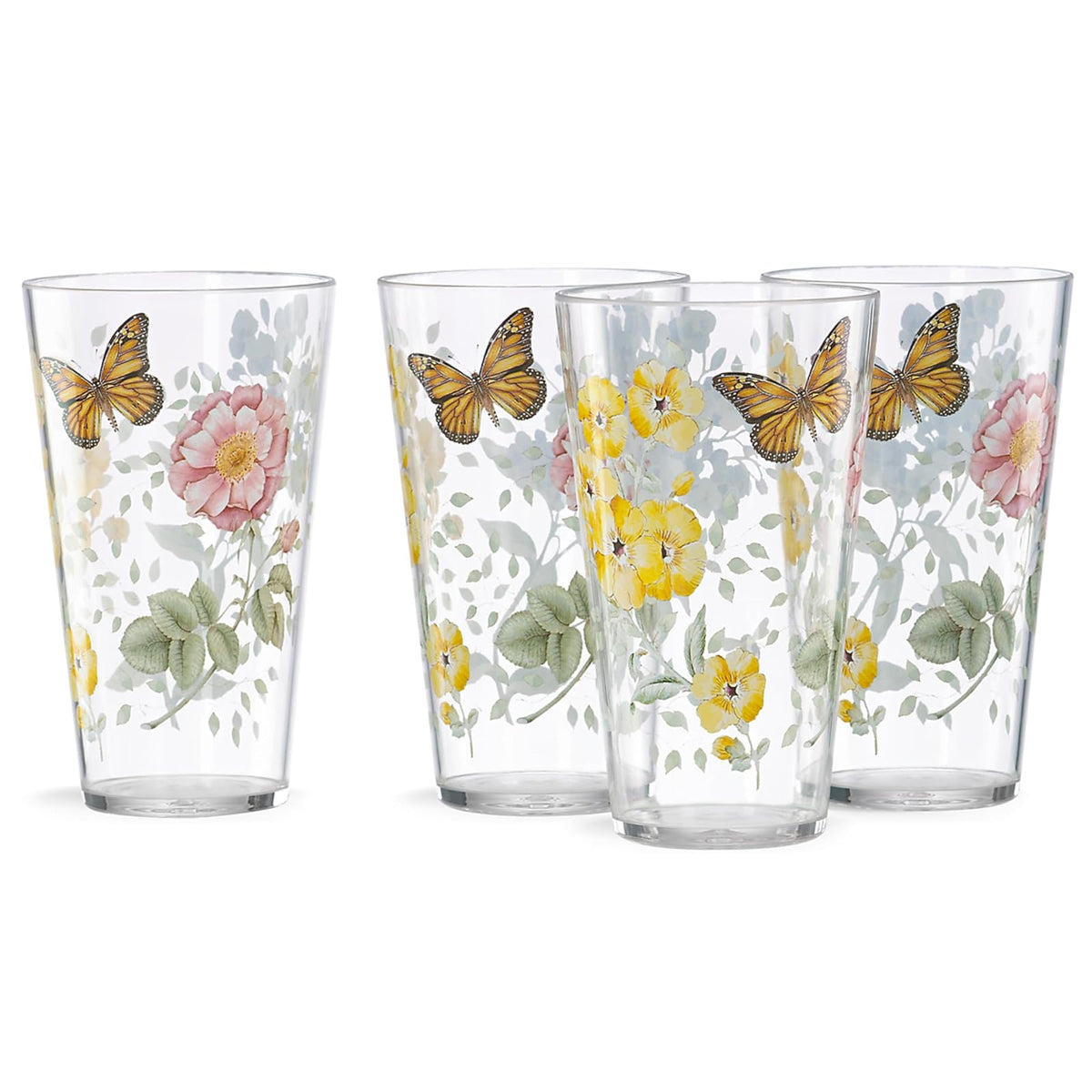 Lenox Drinking Cup, 4 Count (Pack of 1), Clear/Multi