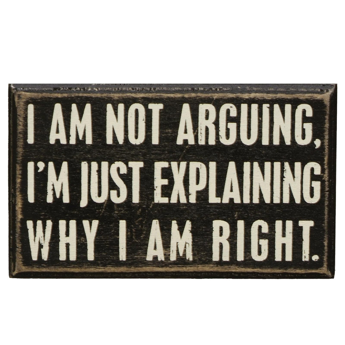 Primitives by Kathy Decorative Signage, 3x5", Black/White