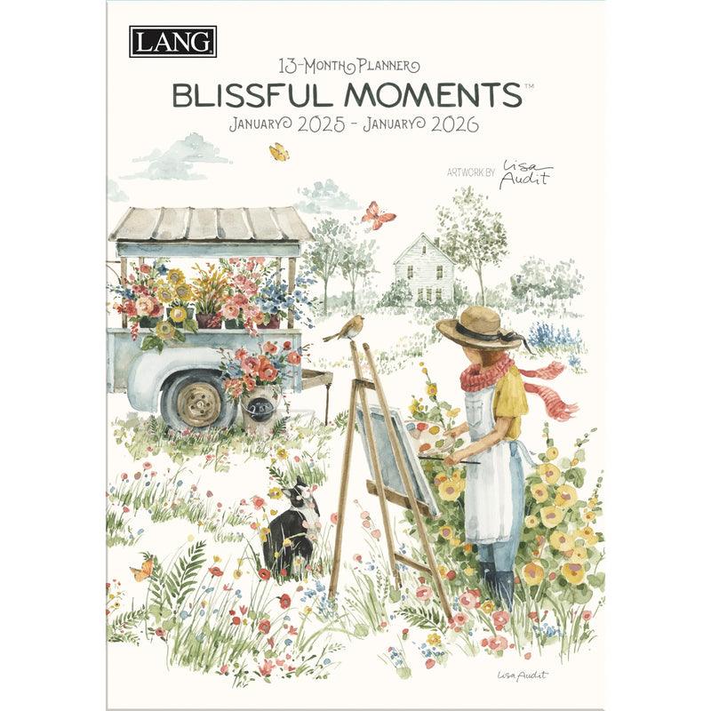 LANG Blissful Moments 2025 Monthly Planner (25991012127)