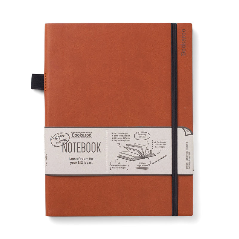 IF Bookaroo Bigger Things Notebook Journal - Brown