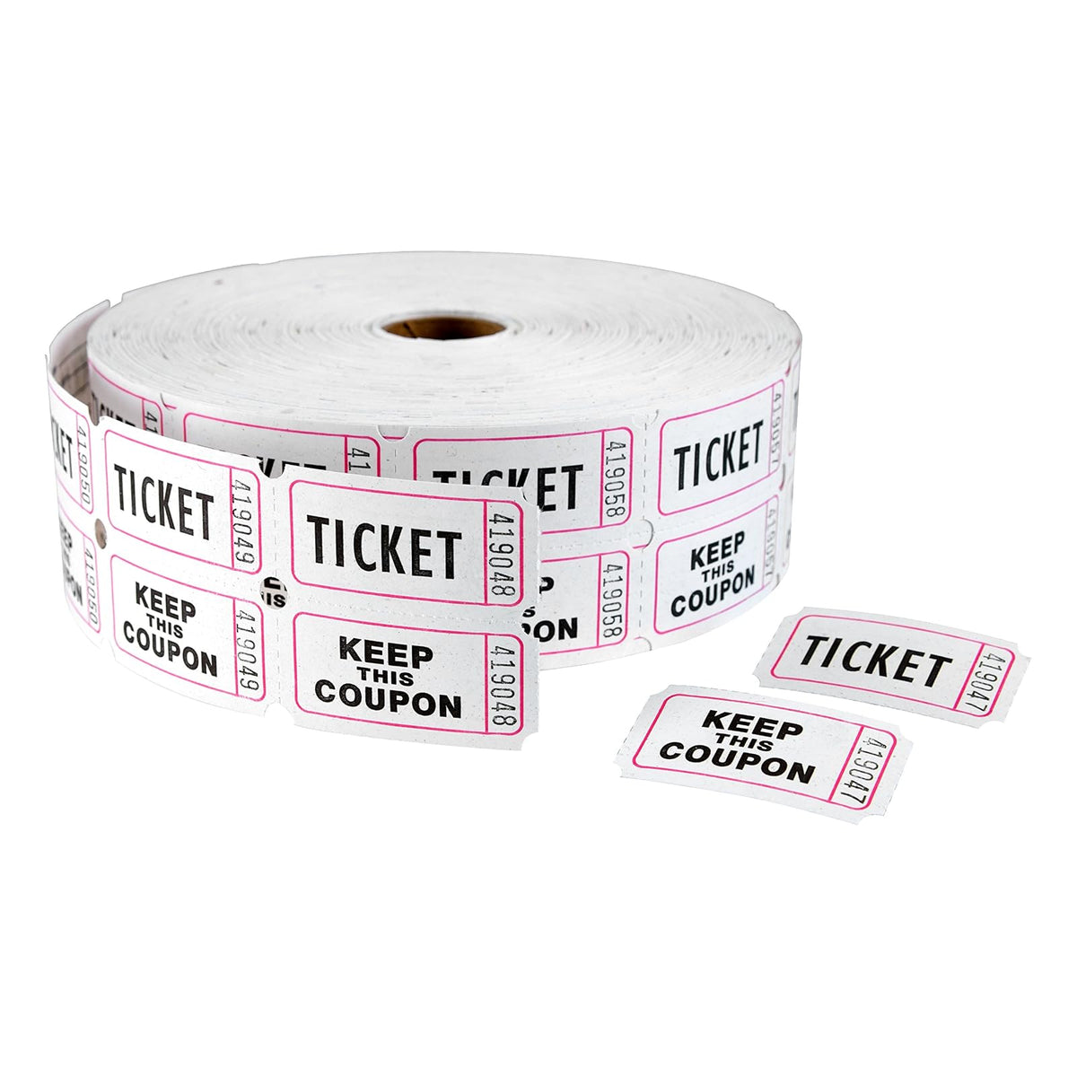 Maco Ticket Roll, 7.13 x 7.13 x 2 inches, White
