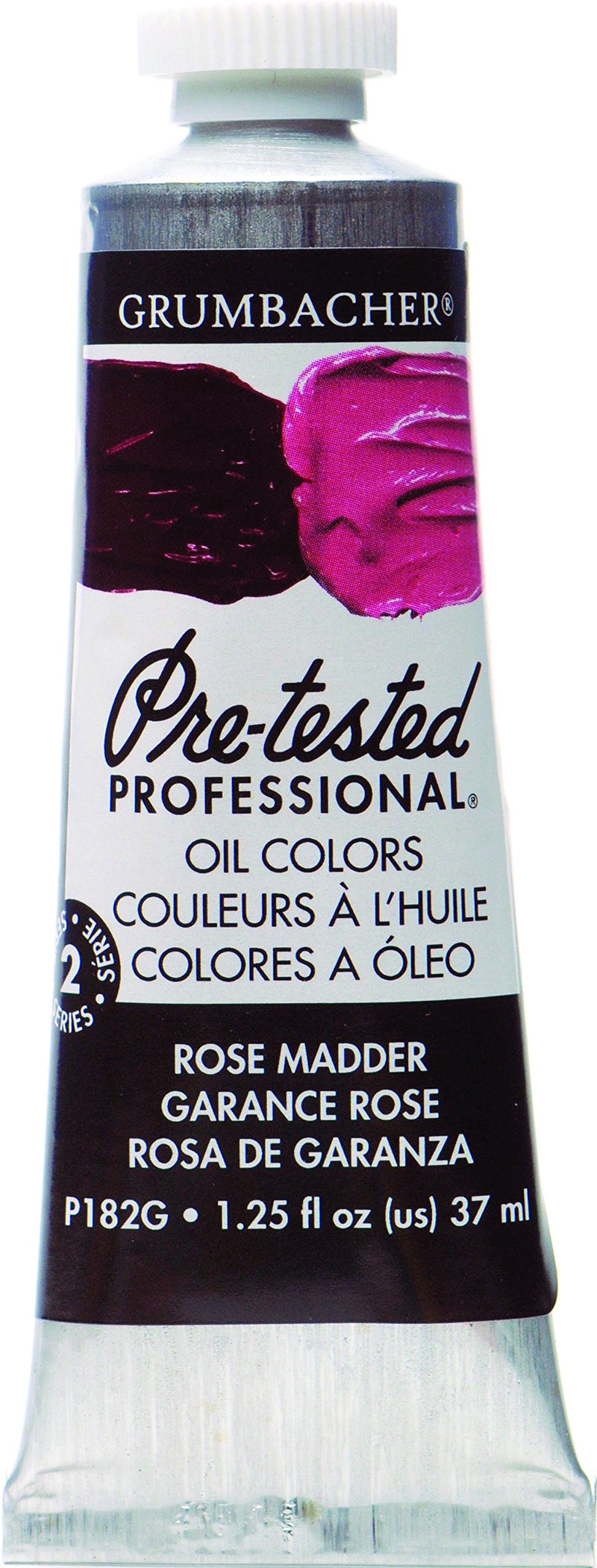 Grumbacher Pre-Tested Oil Paint, 37ml/1.25 Ounce, Rose Madder Hue (P182G)